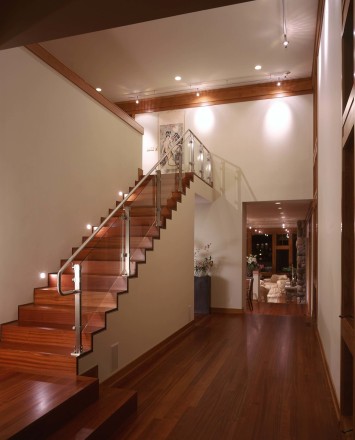 Inox glass guardrail installation