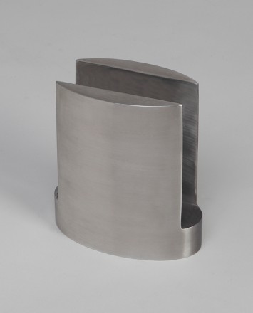 Closeup Studio shot of metal ellipsis Optik POD mounting hardware