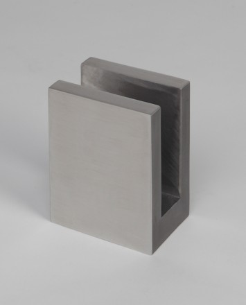 Closeup Studio shot of metal square Optik POD mounting hardware
