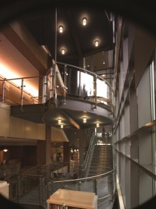 Princeton Public Library, Princeton, NJ, inox guardrail with glass infill panels