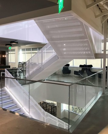 Google Offices, CA, Optik Shoe with glass infill panels