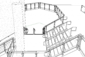 Custom Staircase railing system revit