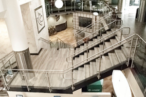 The revit software brought this to central space to life during the handrail design phase.
