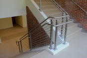 Custom railing systems at Farmingdale University
