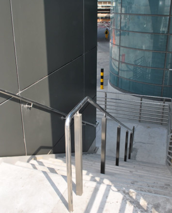 Circum square surface and side mounted installation at the Hamad Int. airport Doha, Qatar.