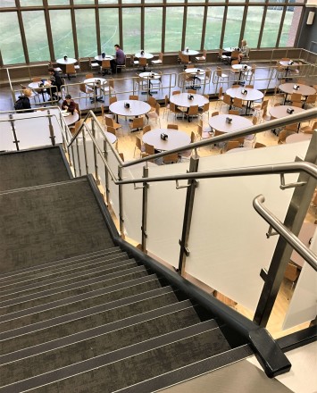 Circum square side mounted installation at Juniata College, PA.