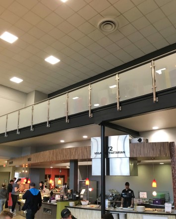 Circum square side mounted installation at Juniata College, PA.
