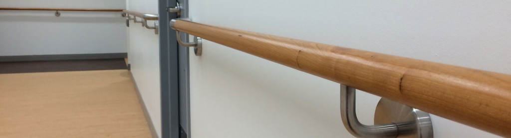 HDI custom wooden handrail at the Lighthouse Guild in NYC