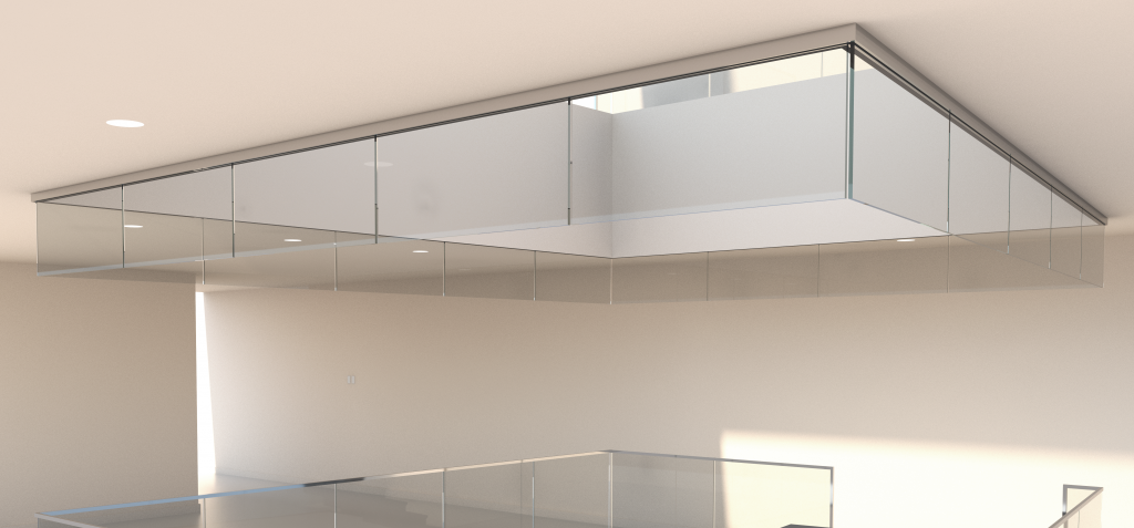 Optik Smoke Baffle Uses Modernist Style | HDI Railing Systems