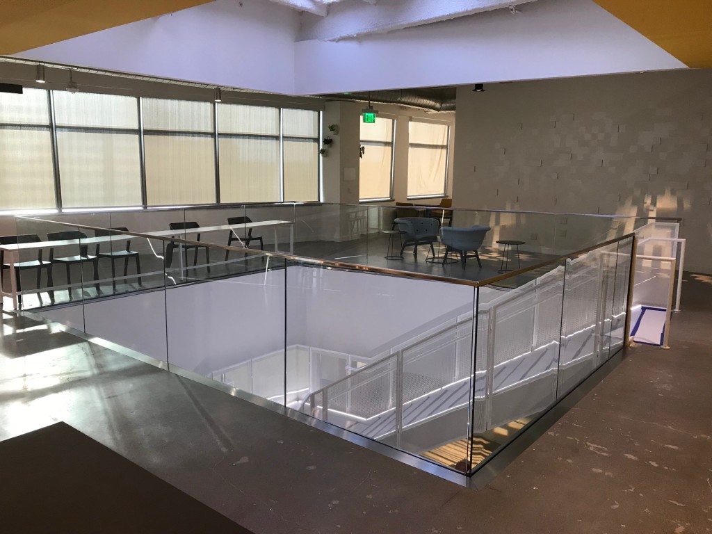 HDI glass stair railings at Google headquarters