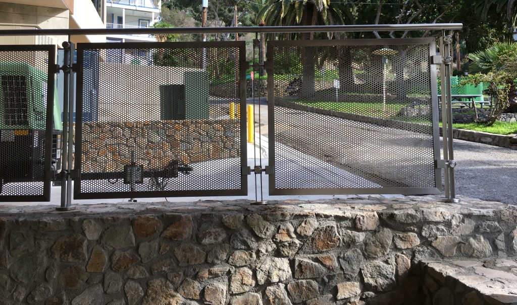 Stone and Steel railing at Catalina Island Conservancy HDI Railings