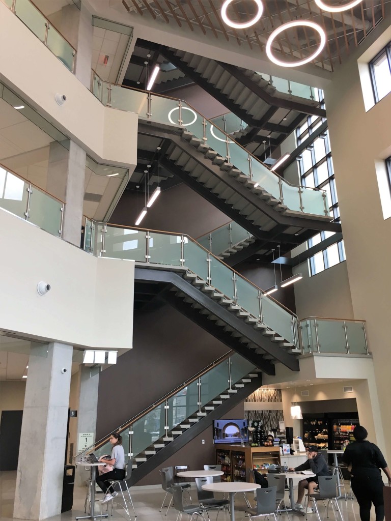 Texas State University Circum round post railing system 