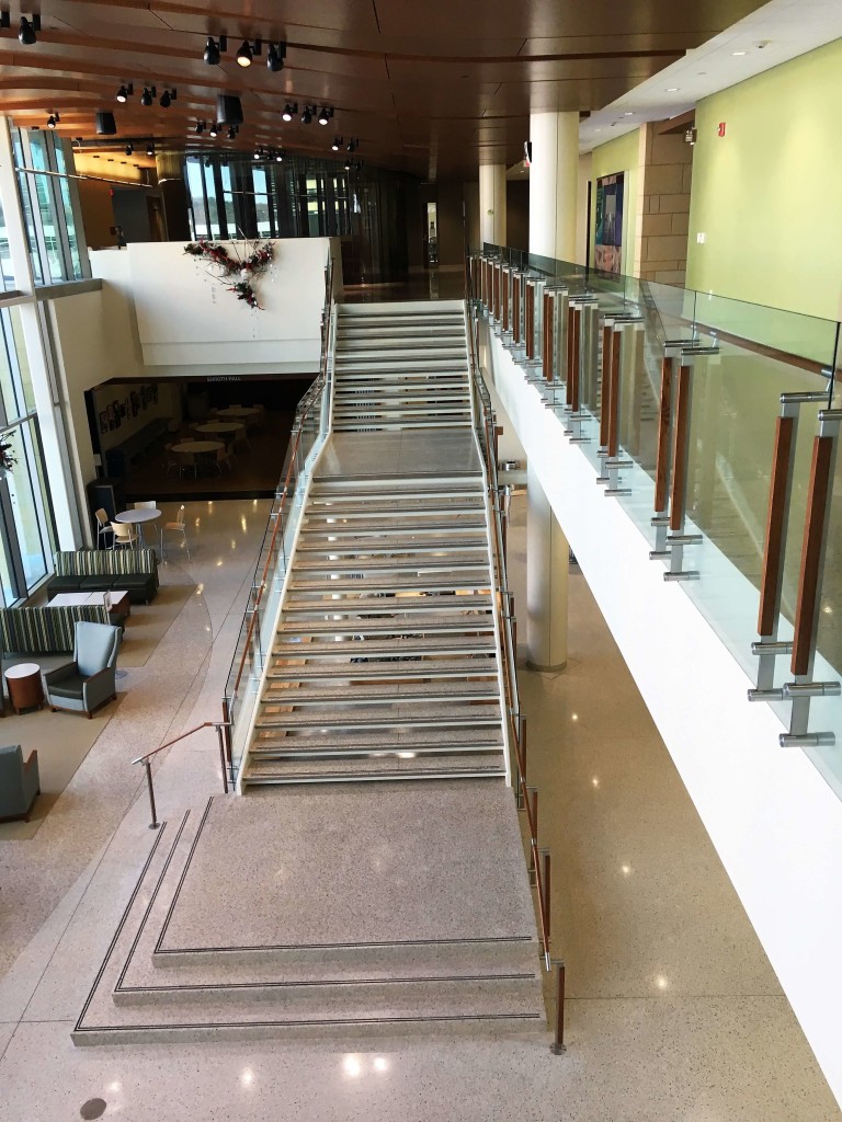 Custom stairs at University of Wisconsin-Madison School of nursing