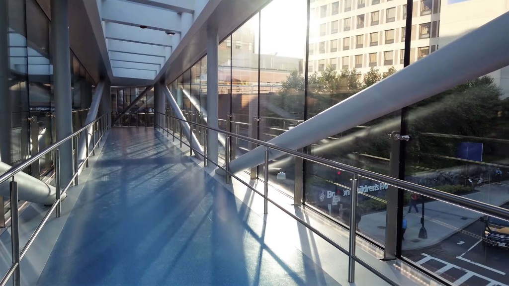 Inside Fazzalari Sky Bridge in Boston