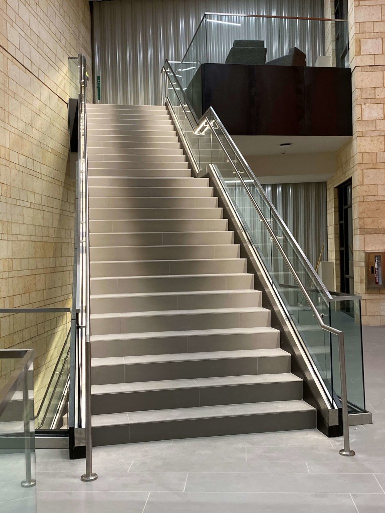 Optik Shoe stairs at University of Texas Permian Basin