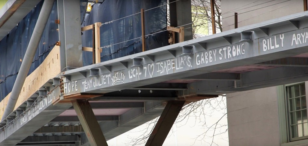 Fazzalari Sky Bridge under construction